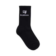 Balenciaga Sporty B Tennis Socks Black