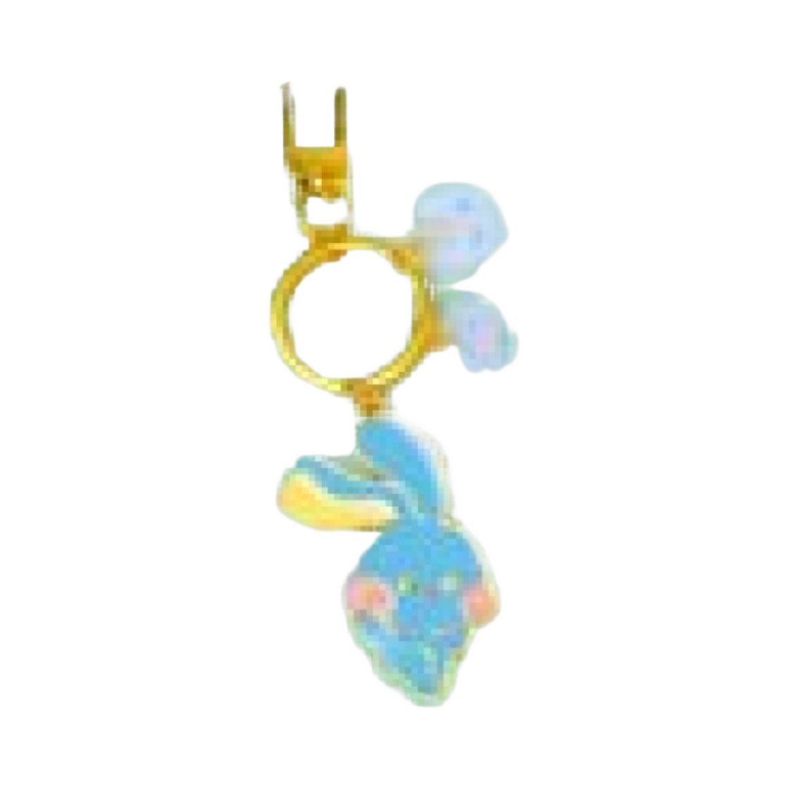 뉴진스 버니니 메탈 키링 블루 - 일본 한정(NewJeans Bunini Metal Key Ring Blue - Japan Exclusive) - 1