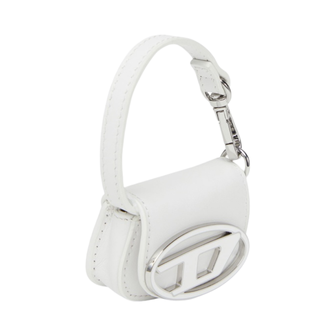 디젤 1DR 마이크로 레더 백 참 화이트(Diesel 1DR Micro Leather Bag Charm White) - 2