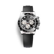 Rolex Cosmograph Daytona 40mm 126519LN Bright Black Steel Diamond-Set Oysterflex