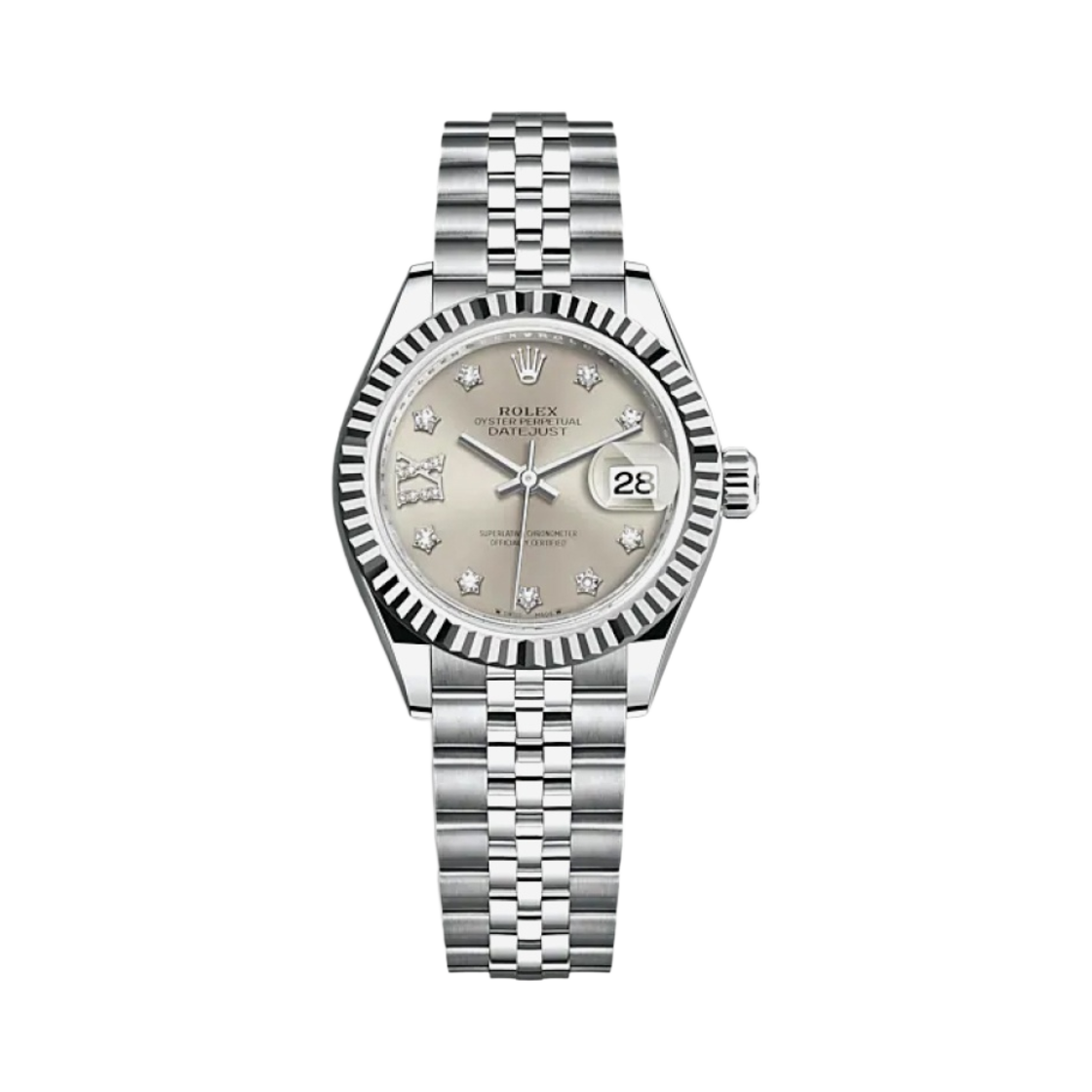 롤렉스 레이디-데이트저스트 28mm 279174 실버 다이아 셋팅 쥬빌리(Rolex Lady-Datejust 28mm 279174 Silver Diamond-Set Jubilee)