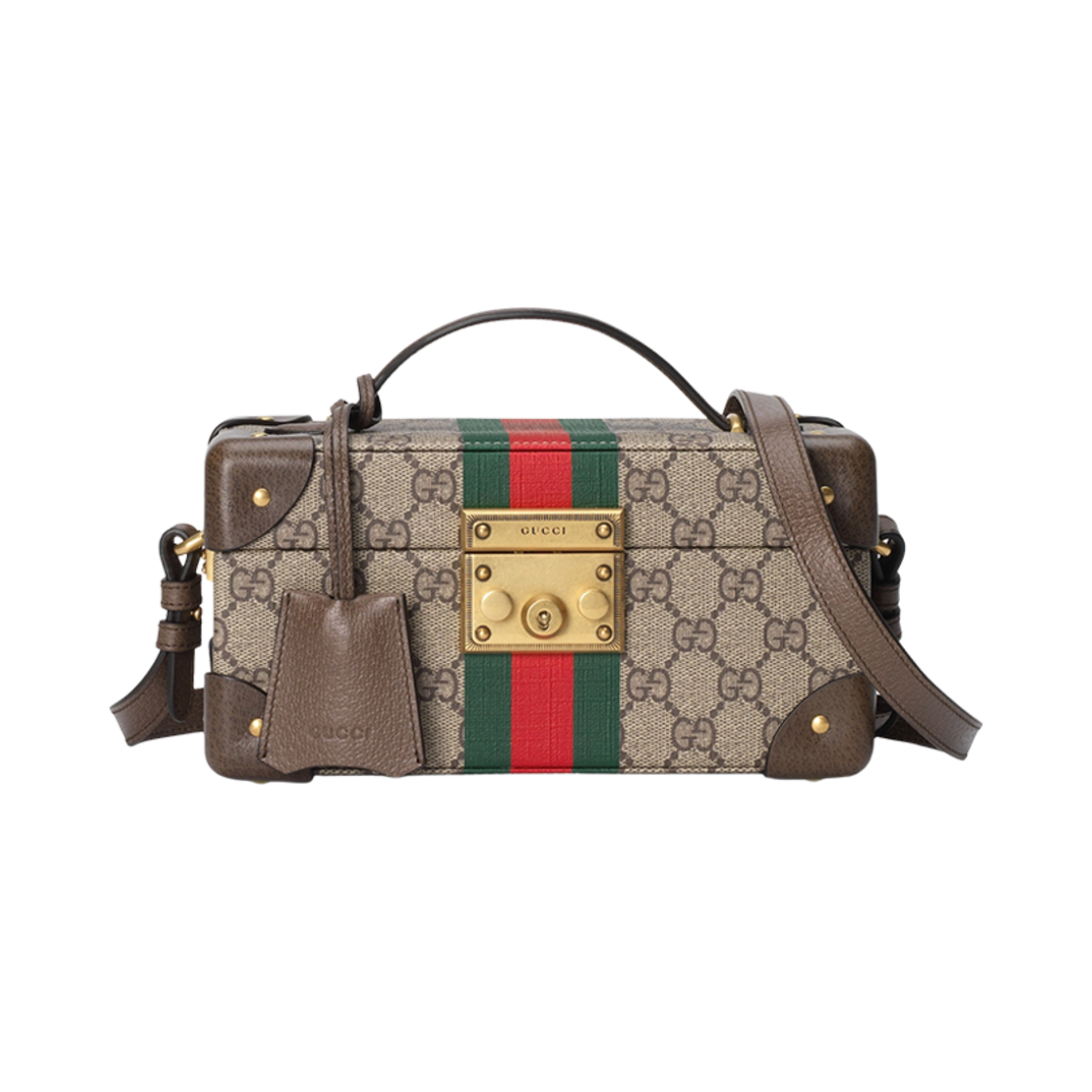 구찌 사보이 주얼리 케이스 베이지 에보니 슈프림(Gucci Savoy Jewellery Case Beige Ebony Supreme) - 1