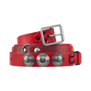 Supreme x Blackmeans Concho Leather Belt Red - 23FW