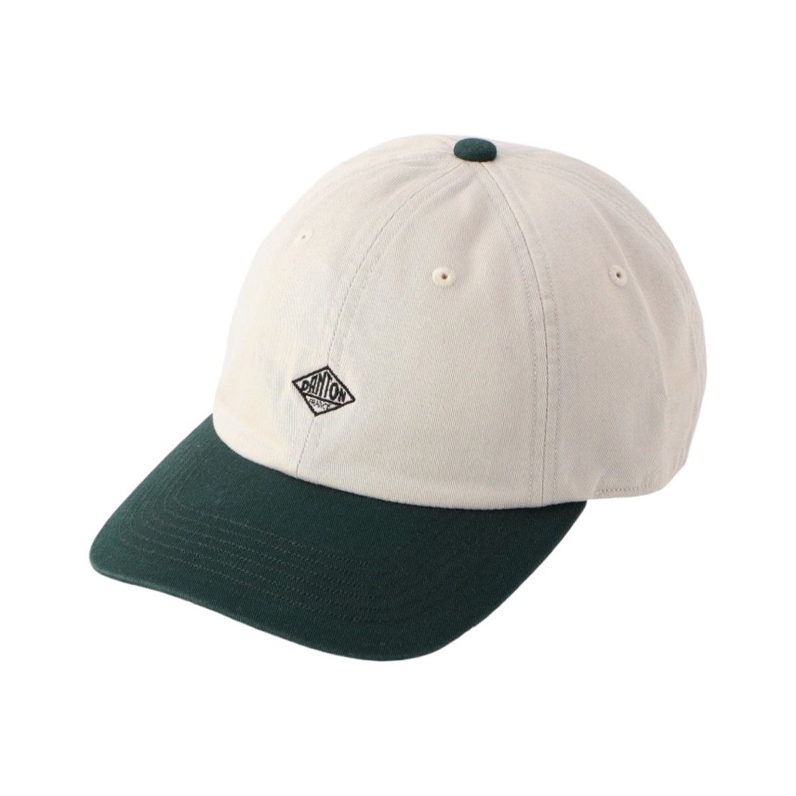 단톤 치노 클로스 6 패널 캡 투톤 아이보리/에크루 그린(Danton Chino Cloth 6-Panel Cap 2 Tone Ivory/Ecru Green)
