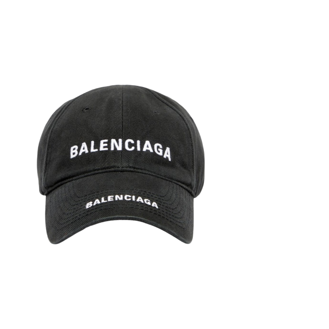 발렌시아가 더블 로고 캡 블랙 페이디드(Balenciaga Double Logo Cap Black Faded) - 1