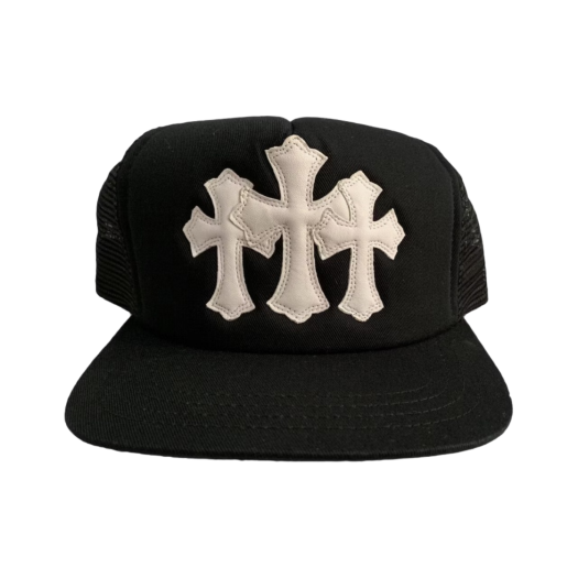 - Chrome Hearts Cemetery Trucker Hat Black