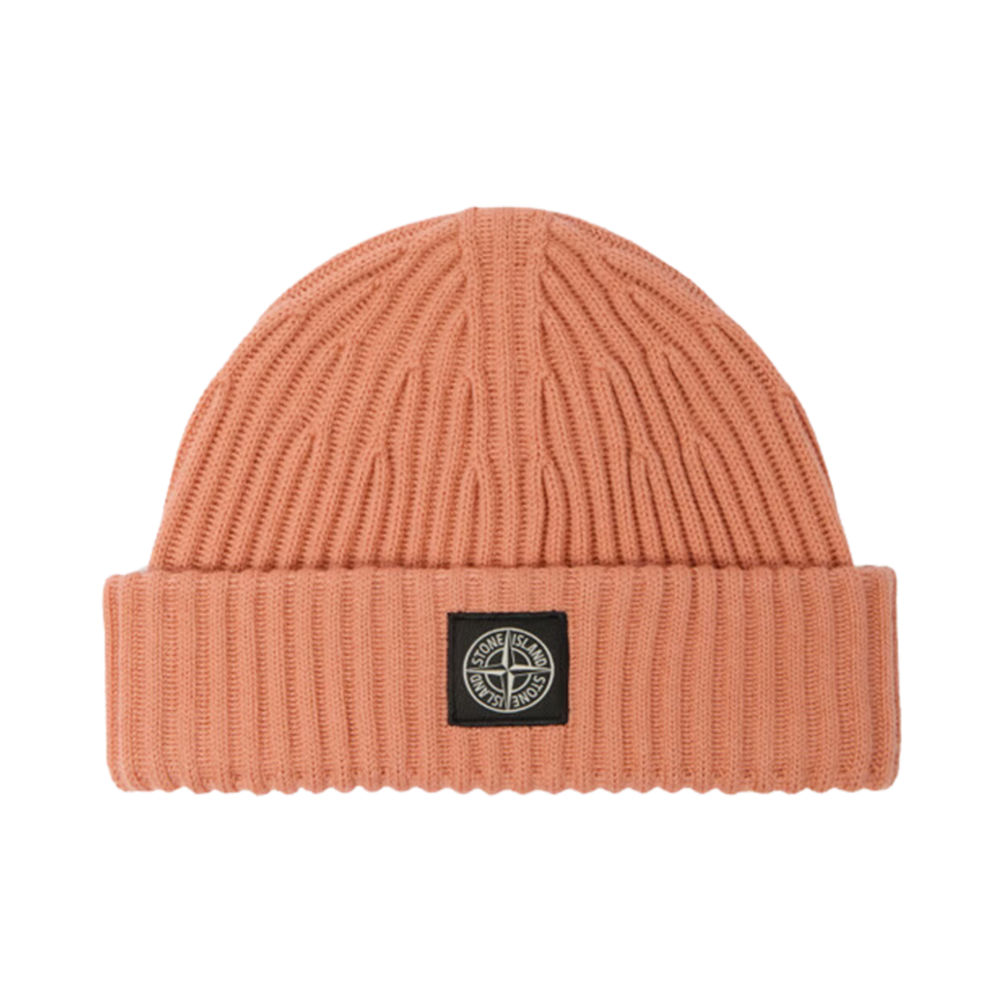 스톤 아일랜드 N22C3 풀 립 RWS 울 비니 오렌지 - 24FW(Stone Island N22C3 Full Rib RWS Wool Beanie Orange - 24FW)