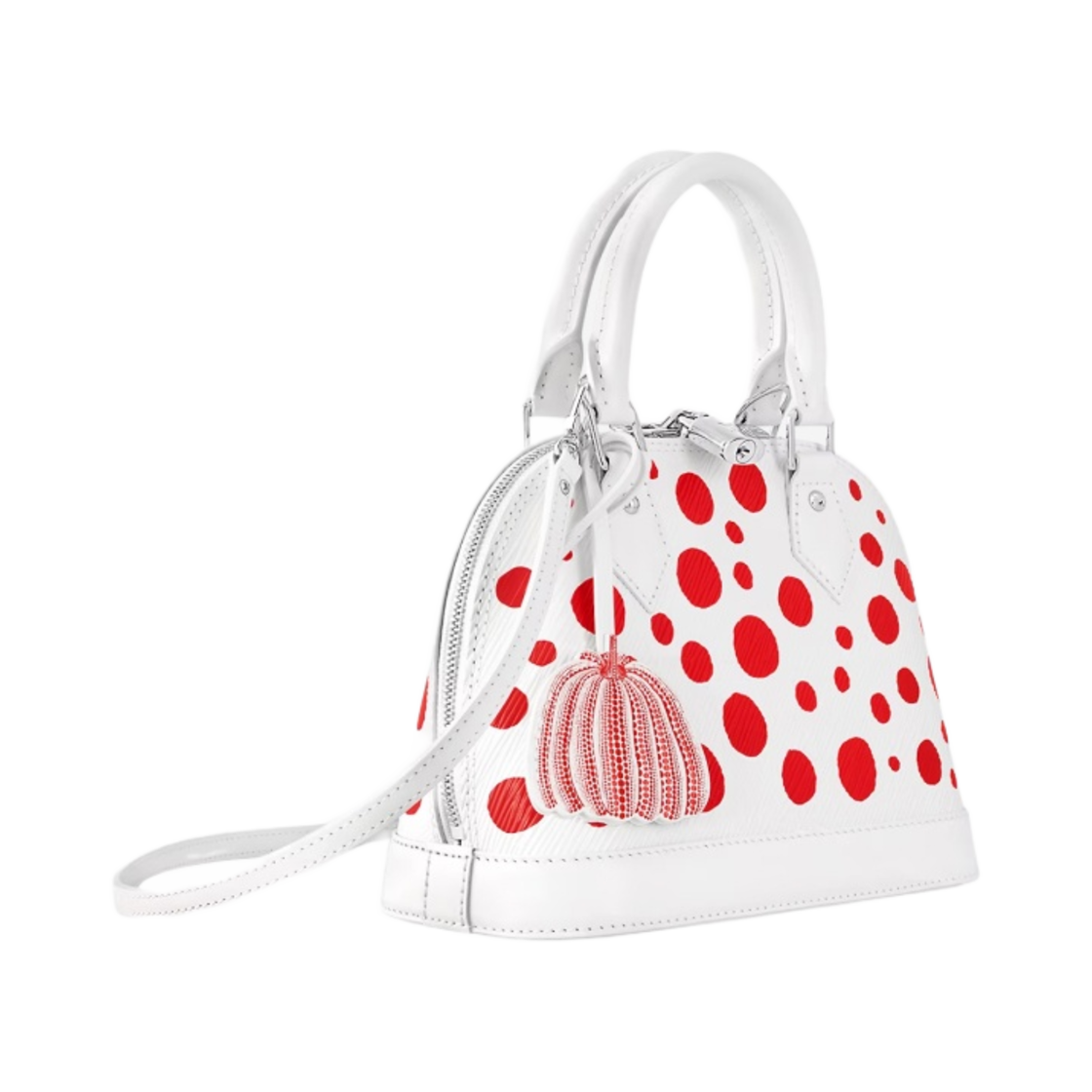 루이비통 x 야요이 쿠사마 알마 BB 에피 화이트 레드(Louis Vuitton x YK Alma BB Epi White Red) - 2