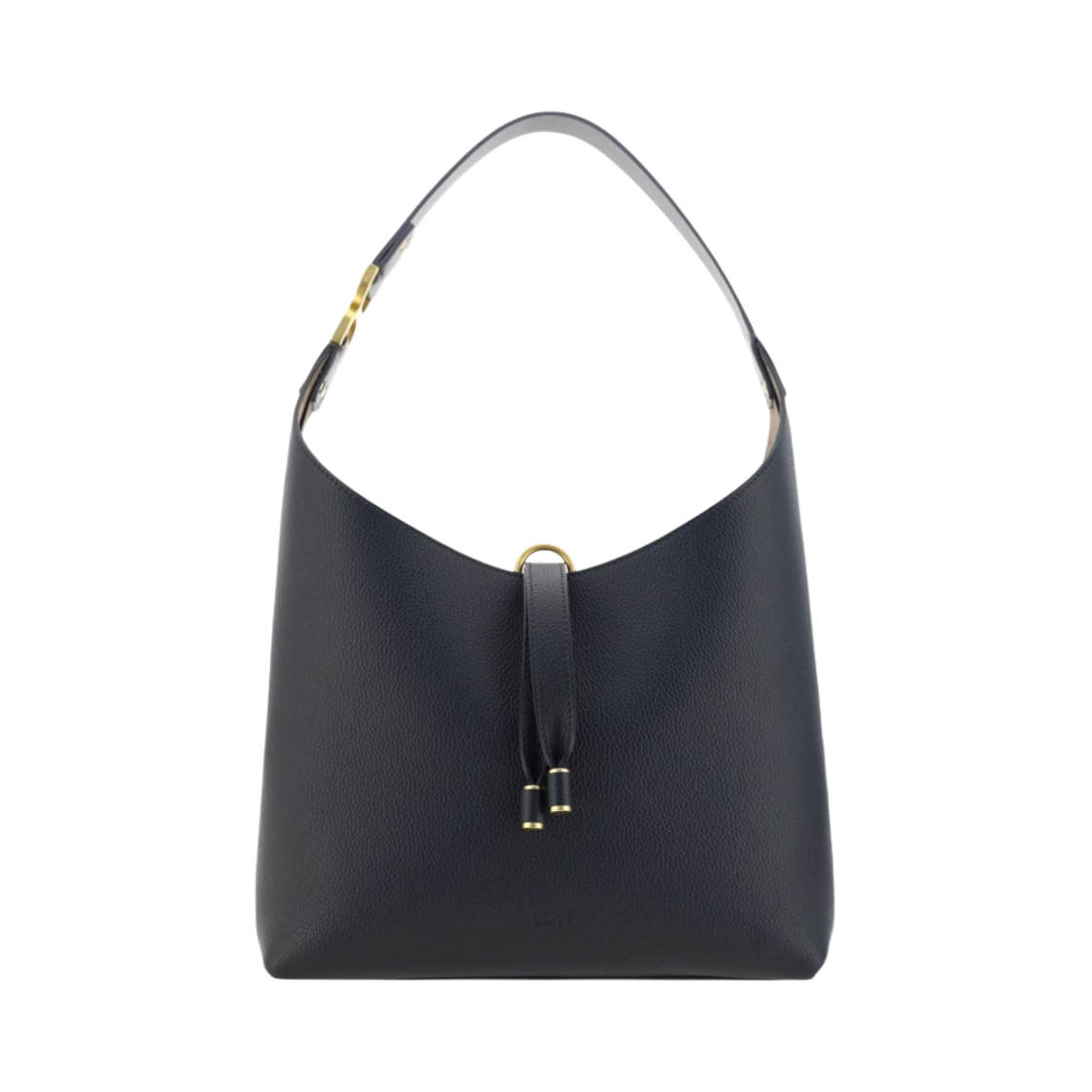 CHC24AS629I31001 Chloe Grained Leather Marcie Small Hobo Bag Black