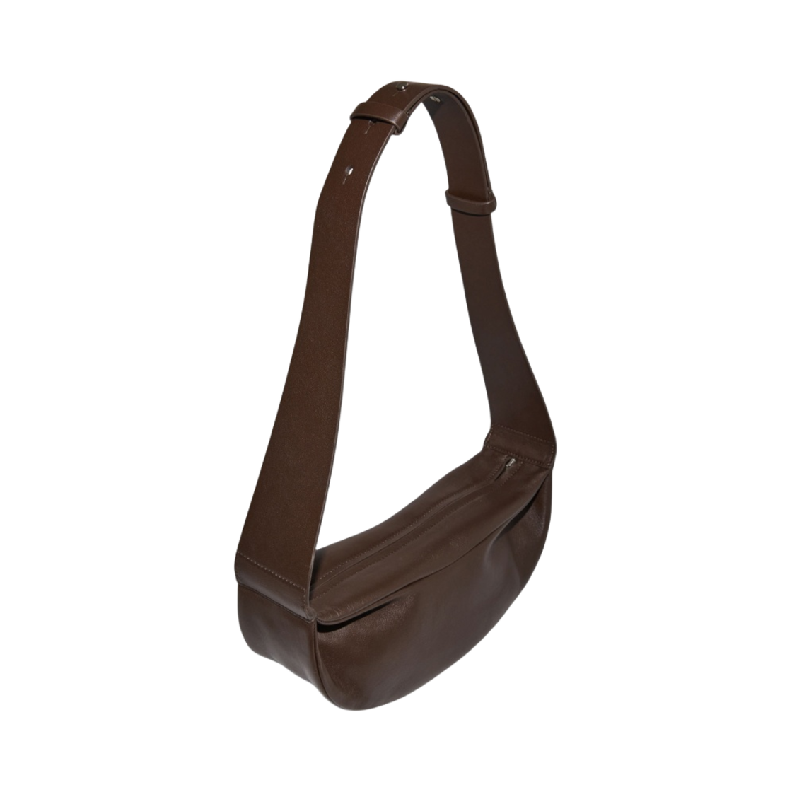 코스 레더 크로스바디백 다크 브라운(COS Leather Crossbody Bag Dark Brown) - 2