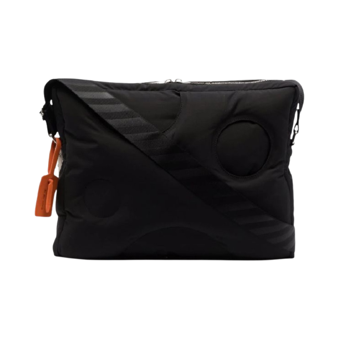 오프화이트 퀼팅 버로우 크로스바디백 블랙(Off-White Quilting Burrow Crossbody Bag Black)