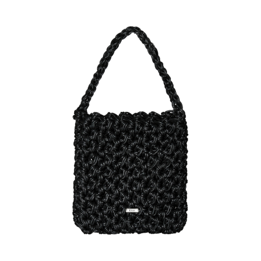 BESUACC003BK Enor Women Weaving Square Bag Mini Black