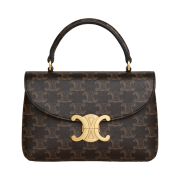 Celine Teen Nino Bag in Triomphe Canvas Tan