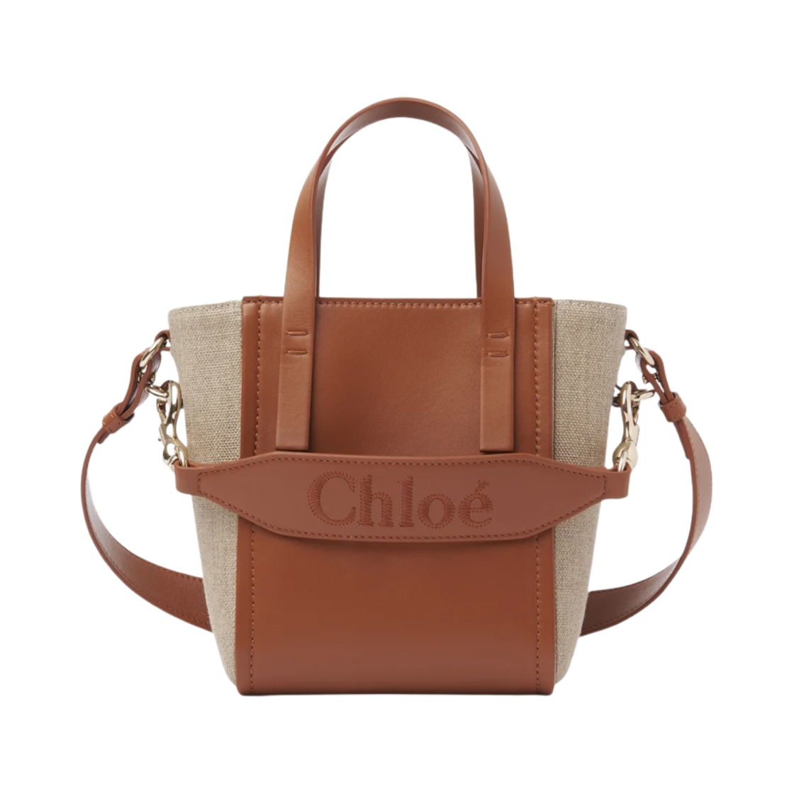 CHC23AS425L16247 Chloe Sense Small Tote Bag Caramel