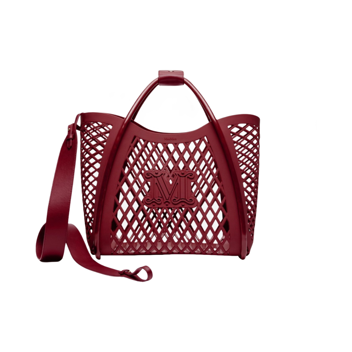 막스마라 마린 폴리 미디움 토트백 보르도(Max Mara Marine Poly Medium Tote Bag Bordeaux) - 1