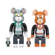Bearbrick x Tom and Jerry in Hogwarts House Robes 100% & 400% Set (Set of 2)