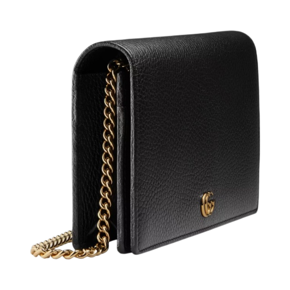 구찌 GG 마몽 레더 미니 체인백 블랙(Gucci GG Marmont Leather Mini Chain Bag Black) - 2