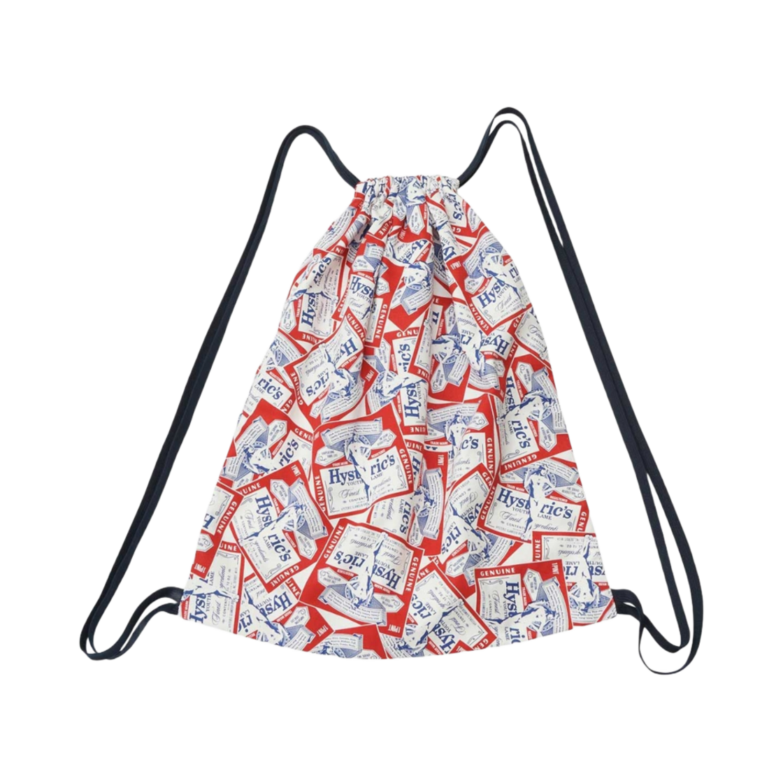 02251QB05 Hysteric Glamour HG Label Pattern Knapsack Red