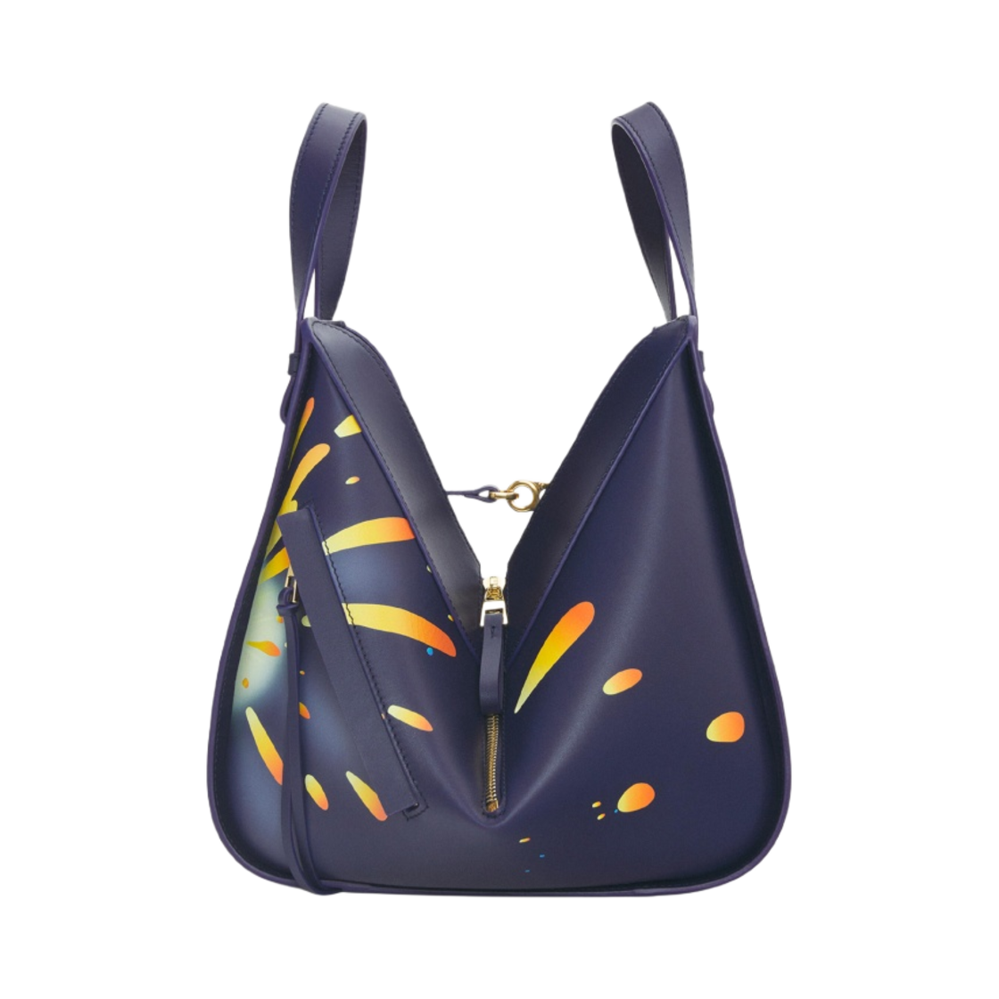 로에베 x 하울의 움직이는 성 매지컬 스카이 스몰 해먹백 사틴 카프스킨 마린(Loewe x Howl's Moving Castle Magical Sky Small Hammock Bag in Satin Calfskin Marine) - 3