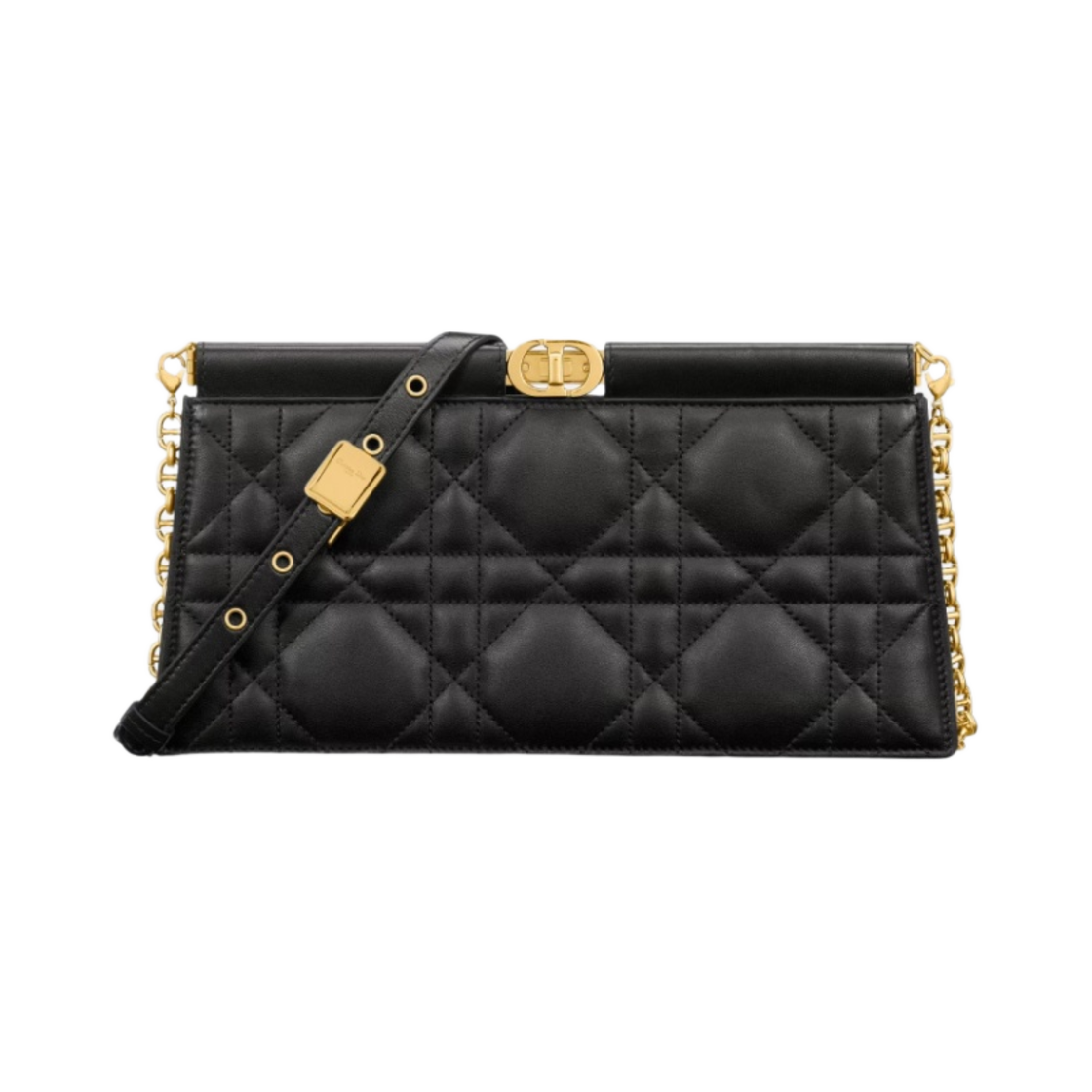디올 카로 콜 느와르 클러치 체인 블랙 까나쥬 램스킨(Dior Caro Colle Noire Clutch Chain Black Cannage Lambskin) - 1