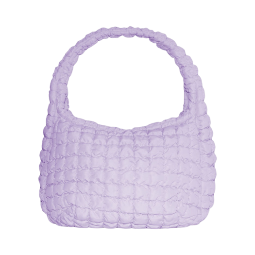 COS Quilted Oversized Shoulder Bag Purple