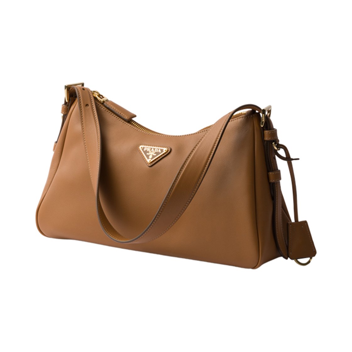 프라다 에이미 미디움 레더 숄더백 카라멜(Prada Aimee Medium Leather Shoulder Bag Caramel) - 3