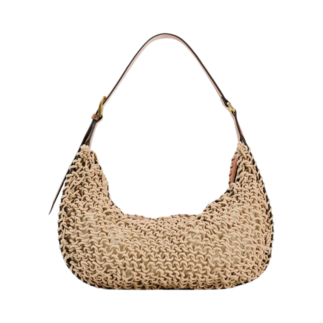 자라 로프 브레이드 숄더백 다크 샌드(Zara Rope Braided Shoulder Bag Dark Sand)