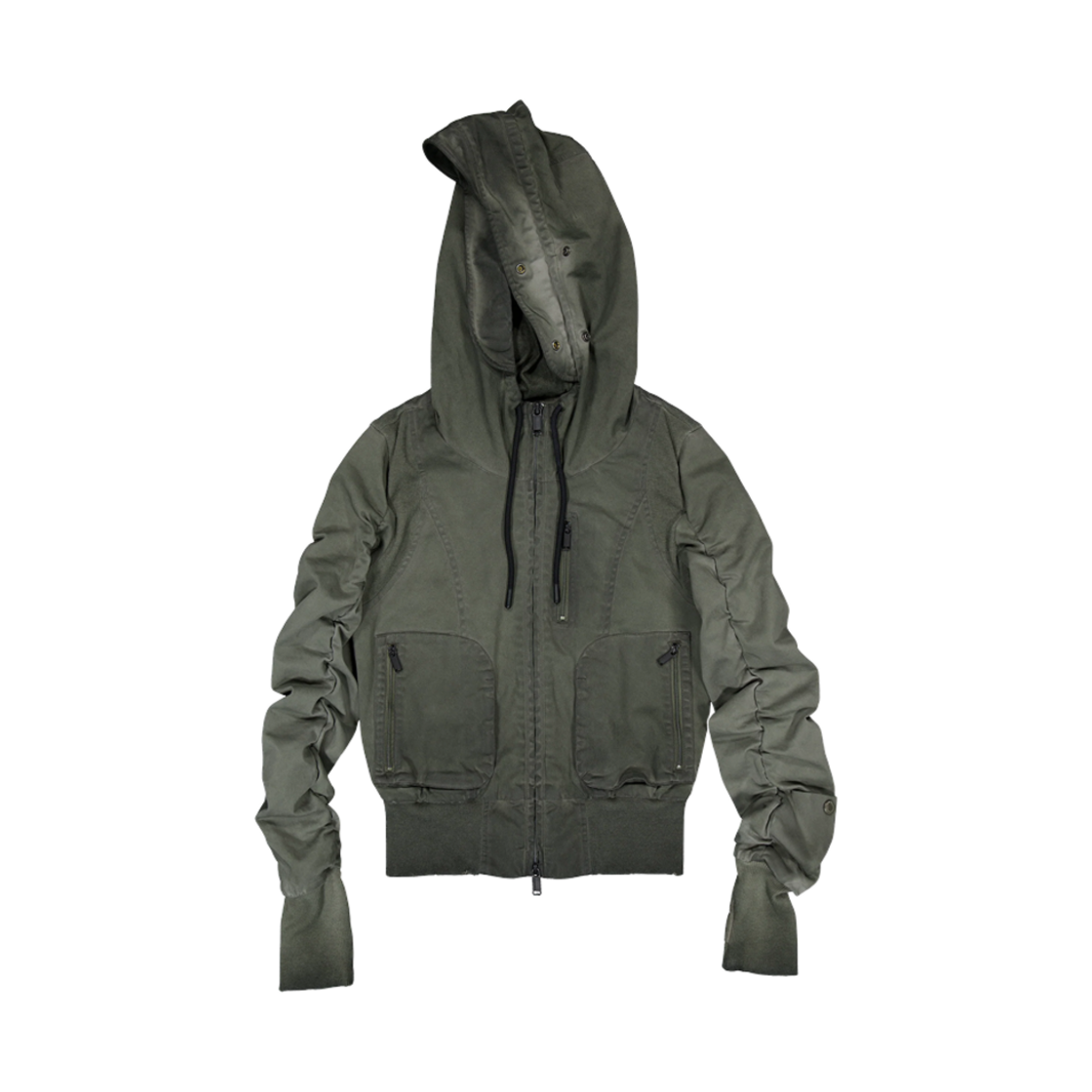 (W) 로딩룸 아리엘라 더스티 봄버 자켓 워시드 카키((W) Loadingroom Ariella Dusty Bomber Jacket Washed Khaki)