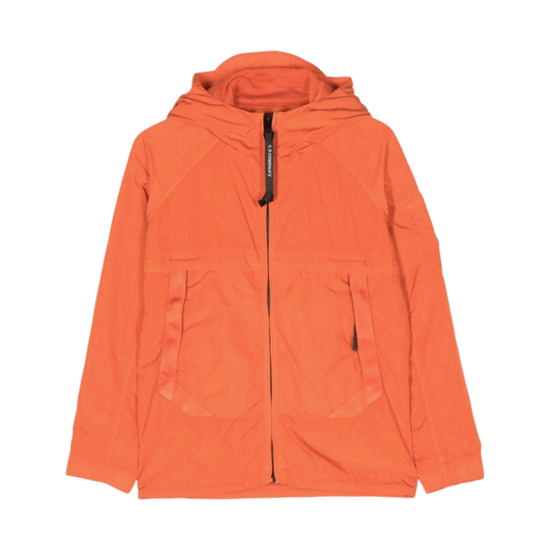 (키즈) C.P. 컴퍼니 U16 크롬-R 후드 자켓 하베스트 펌킨 오렌지 - 23SS((Kids) C.P. Company U16 Chrome-R Hooded Jacket Harvest Pumpkin Orange - 23SS) - 1