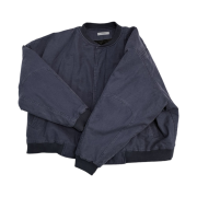Nonnod Sulfur Dye Serge Bomber Jacket Vintage Navy Black