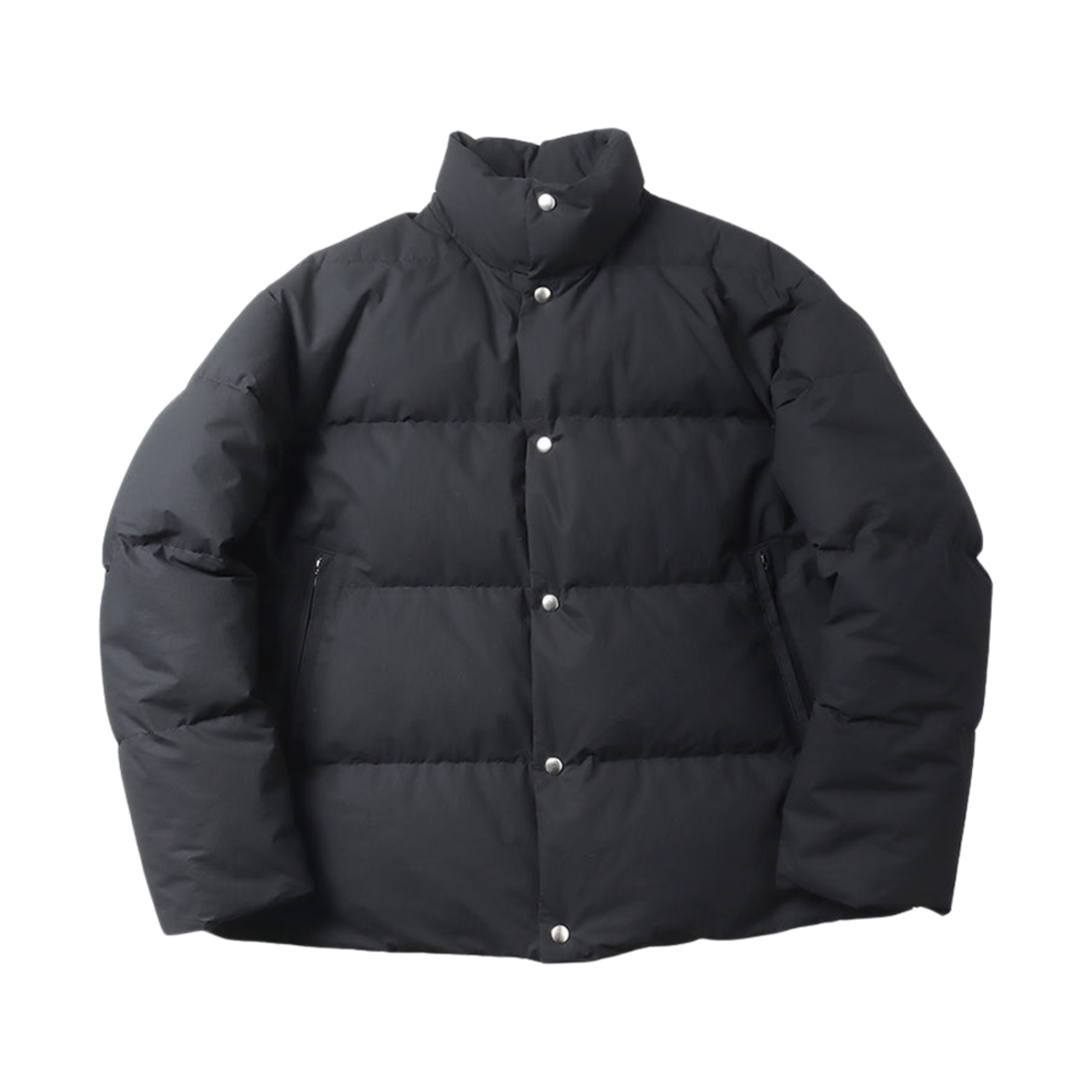 코모리 코튼 나일론 다운 자켓 블랙 - 24AW(Comoli Cotton Nylon Down Jacket Black - 24AW)