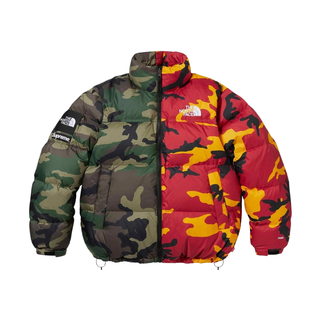 KM4ADWJSP54ML Supreme x The North Face Split Nuptse Jacket Camo - 24SS