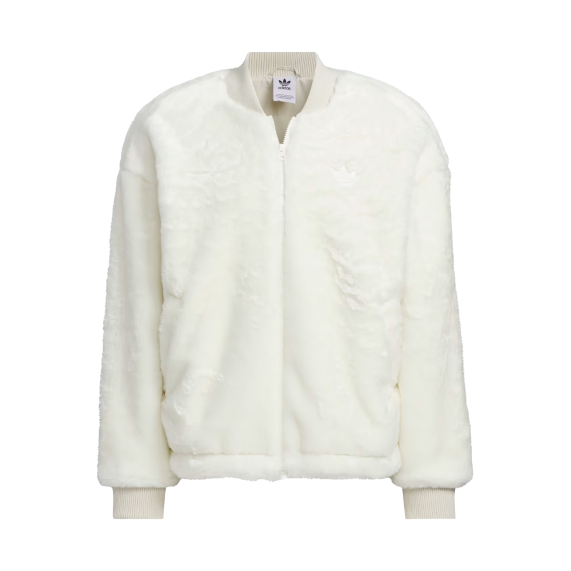 아디다스 뉴 퍼 자켓 오프 화이트 - KR 사이즈(Adidas New Fur Jacket Off White - KR Sizing)