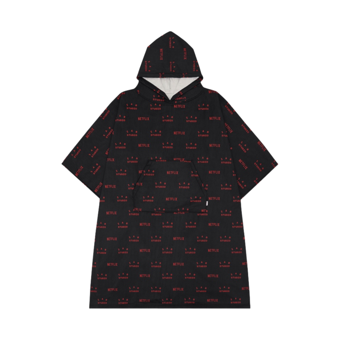 아이앱 스튜디오 x 넷플릭스 블랭킷 판초 블랙(IAB Studio x Netflix Blanket Poncho Black)