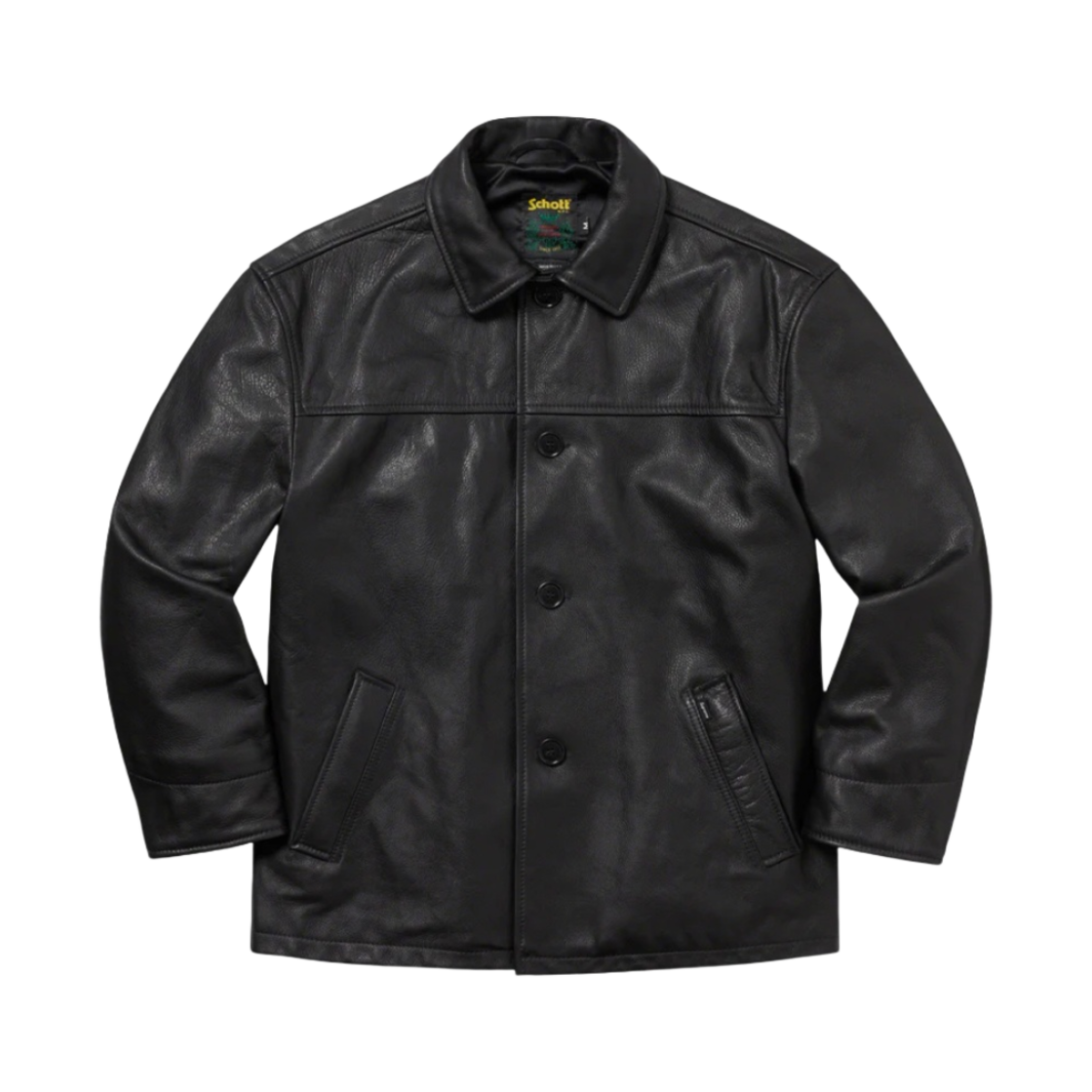supreme Schott Leather Car Coat