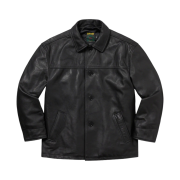 Supreme x Schott Leather Car Coat Black - 23FW