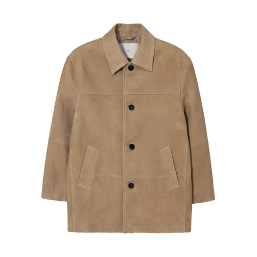 UDJA5A106I3 Dunst Unisex Suede Half Jacket Camel Beige