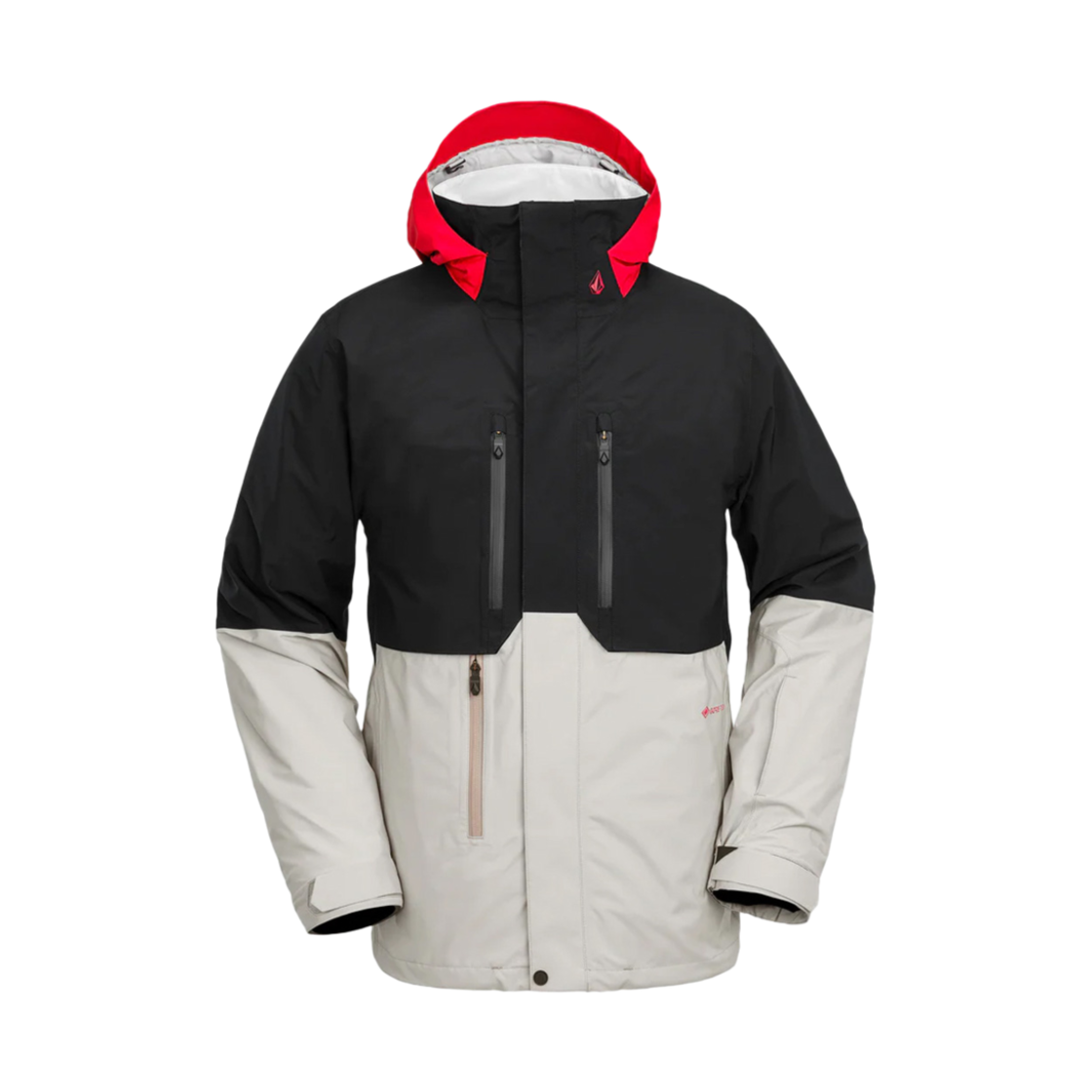 VU244JS010LG Volcom Mens RNGE Gore-Tex Jacket Light Grey