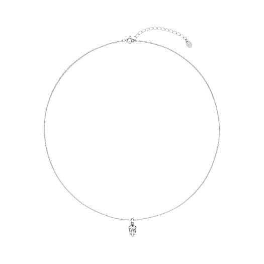 TEETH-N052 Teeth Single Necklace Silver