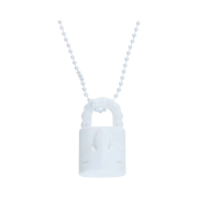 Chrome Hearts Silichrome CH Padlock Fleurknee Pendant White - 2023