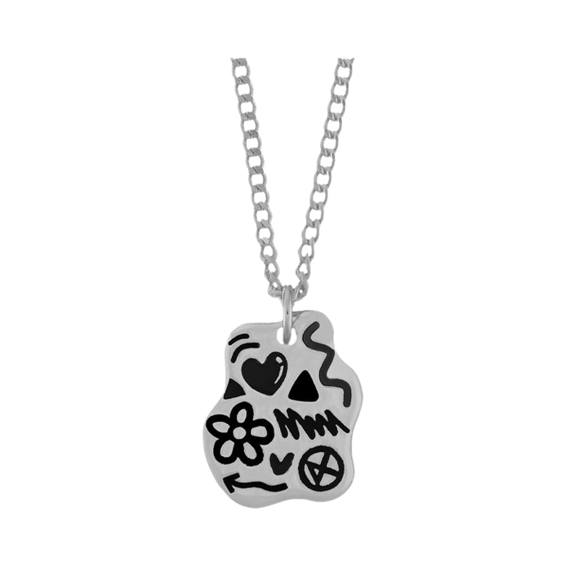 NONENON-080 Nonenon Doodle Necklace Silver925