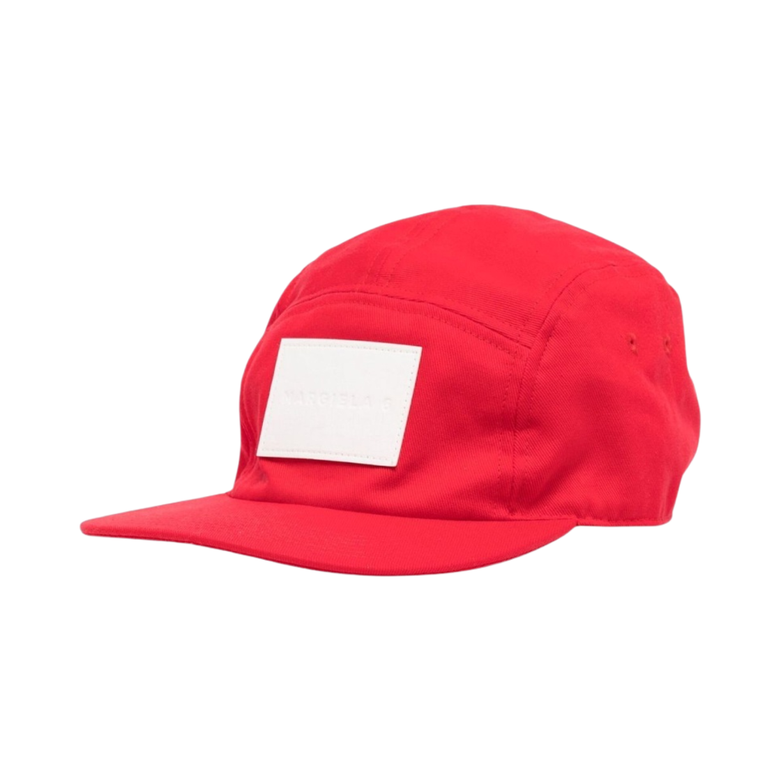 MM6 메종 마르지엘라 로고 패치 캡 레드
