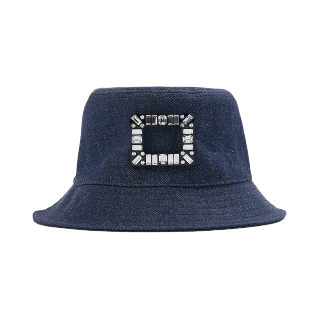 RQWH0080100EMNU820 Roger Vivier Buckle Bucket Hat Blue
