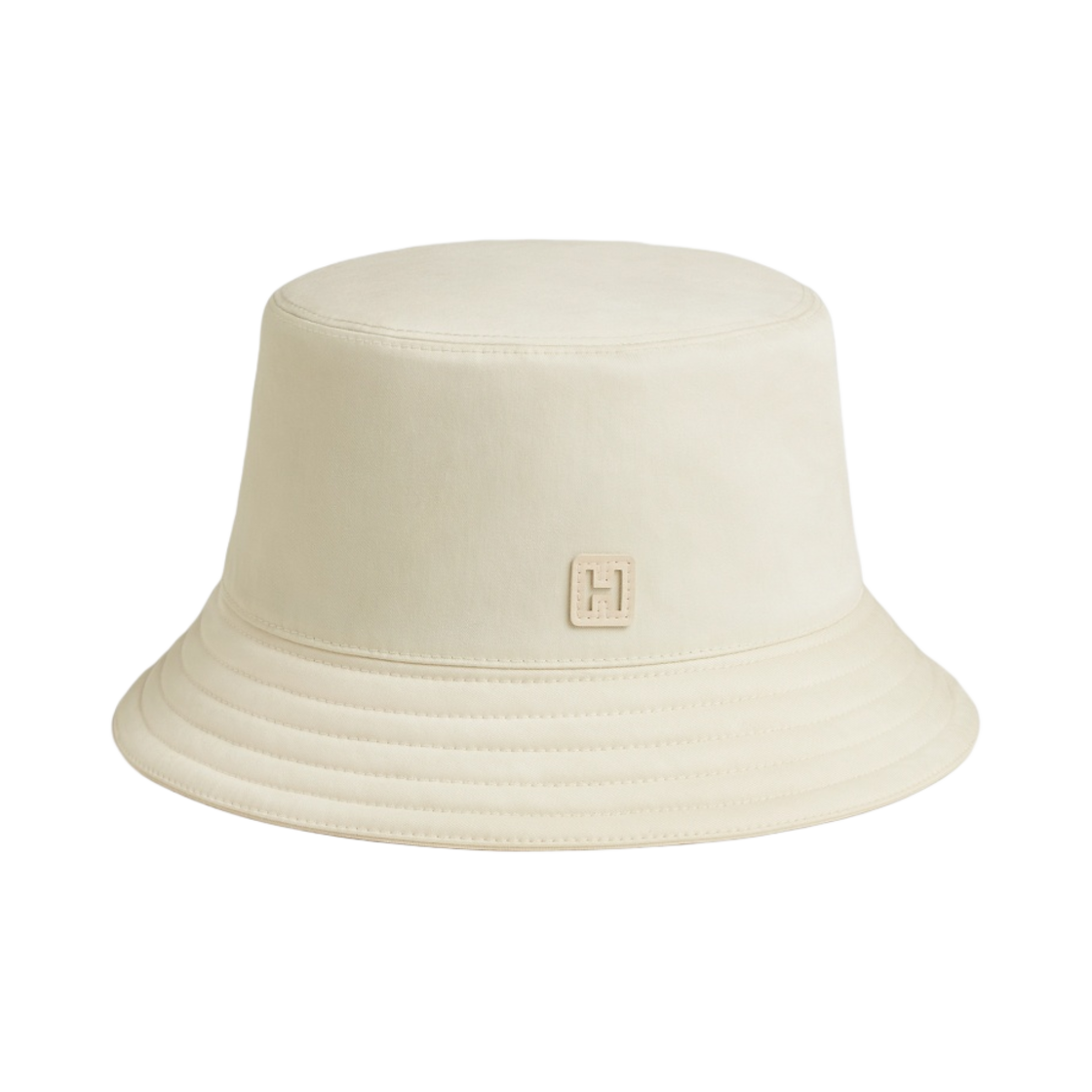 H241022N5J57 Hermes Fred H Cut Bucket Hat Fior Di Latte Nata