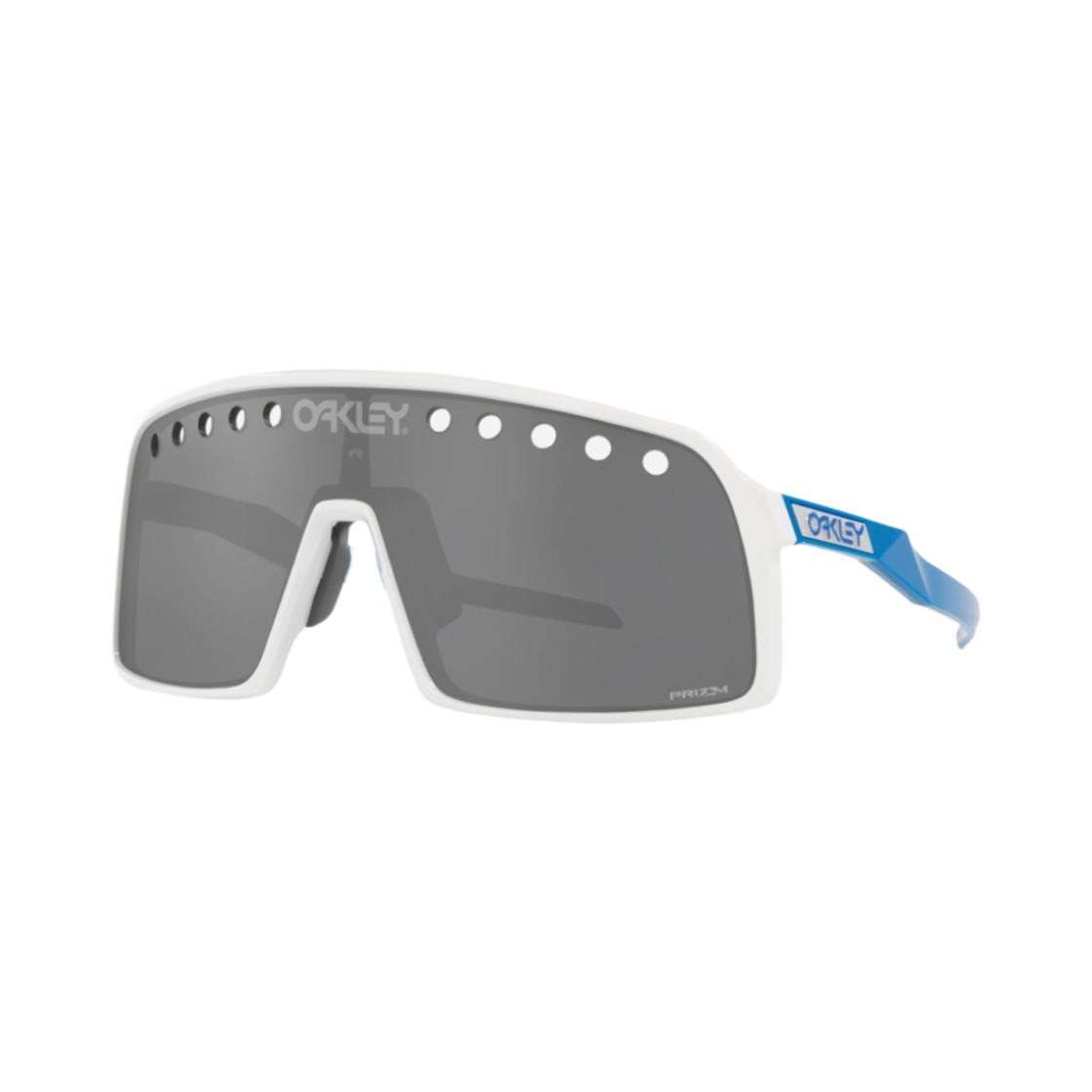 오클리 수트로 폴리쉬드 화이트 프레임 프리즘 블랙 렌즈 로우 브릿지 핏(Oakley Sutro Polished White Frame Prizm Black Lenses Low Bridge Fit) - 1