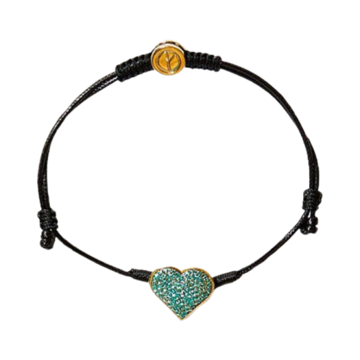 【Peaceminusone】 Heart String Bracelet #1 Pink 피스마이너스원 하트 스트링 브레이슬릿 #1 핑크