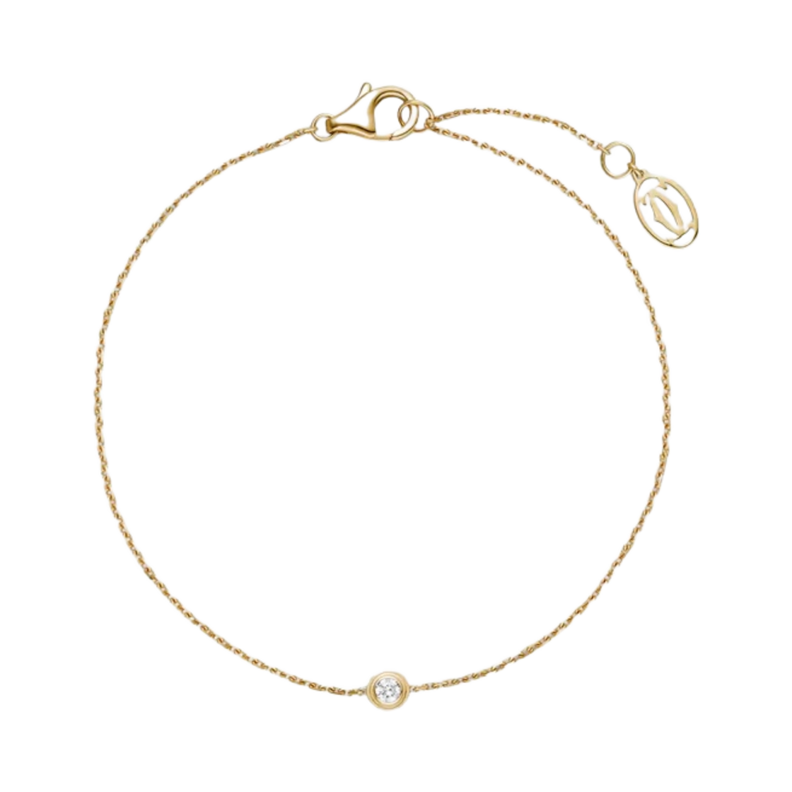 (W) 까르띠에 다무르 브레이슬릿 XS 옐로우 골드 다이아몬드((W) Cartier D'Amour Bracelet XS Yellow Gold Diamond)
