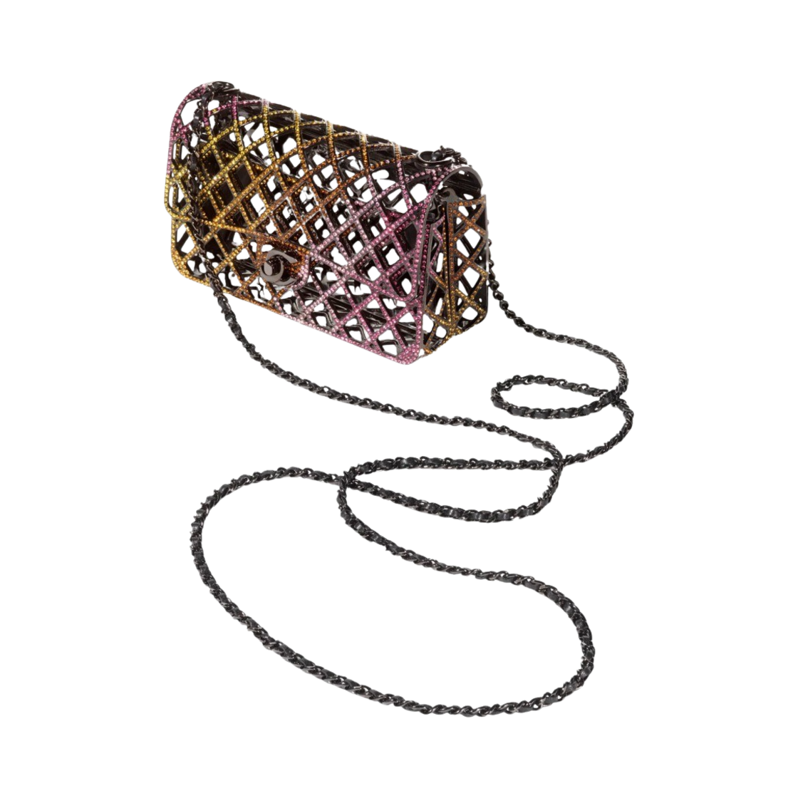 AS4588-B14951-NT520 Chanel Mini Evening Bag Strass & Black Black Multicolor - #2