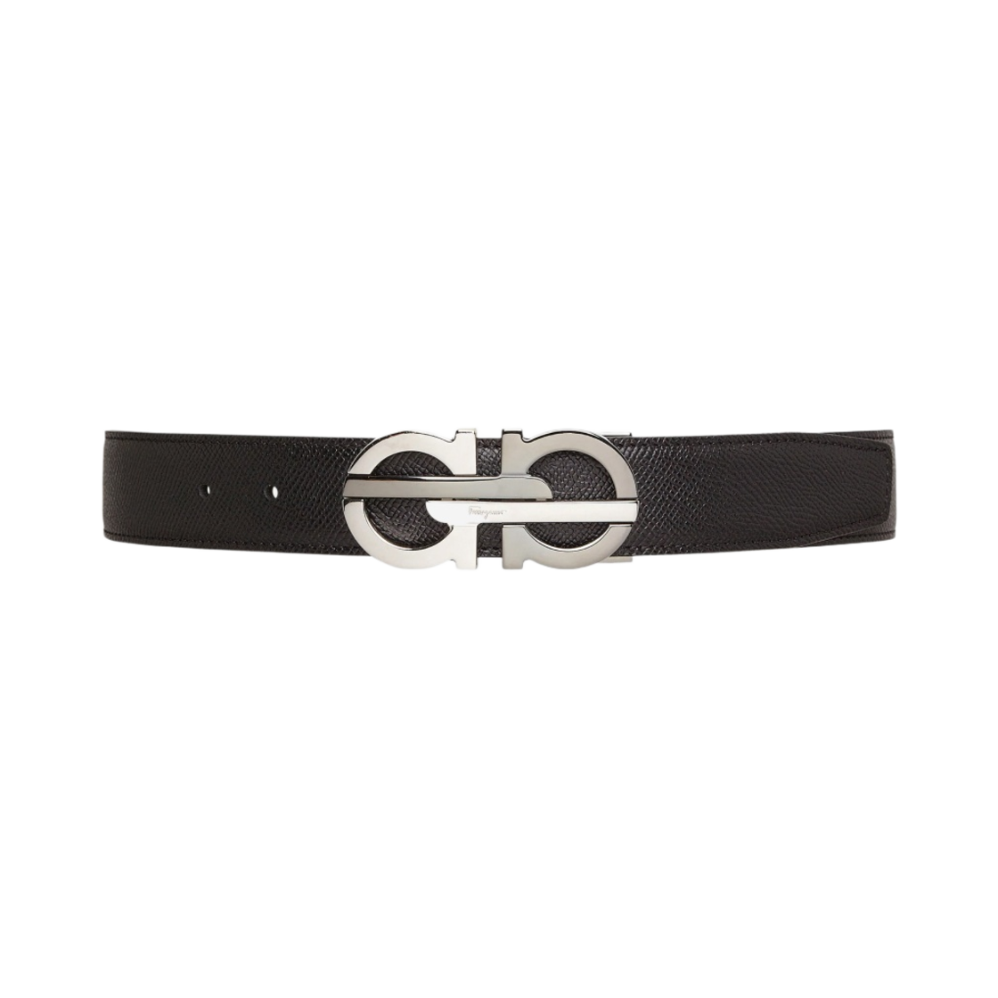 670052-746591 Ferragamo Reversible and Adjustable Gancini Belt Black Testa di Moro - 대표 이미지 #1