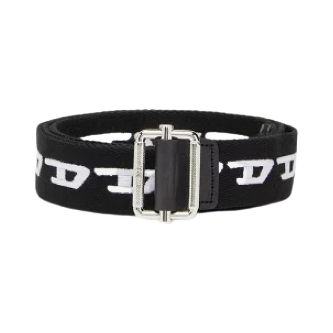 디젤 B-디디 D 로고 테이프 벨트 블랙(Diesel B-Didi Tape Belt with D Logo Black) - 1